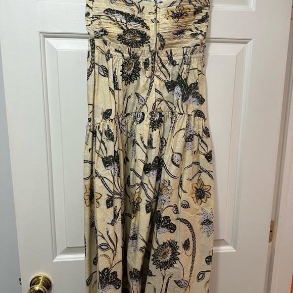 Ulla Johnson Ella Cut-Out Floral Poplin Halter Dress 0 - Picture 8 of 9